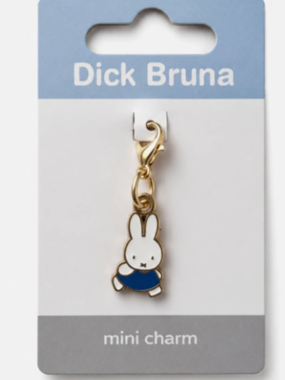 New Miffy Rabbit Blue Necklace Pendant Charm KeyChain Bag mini Zipper Pull Clip
